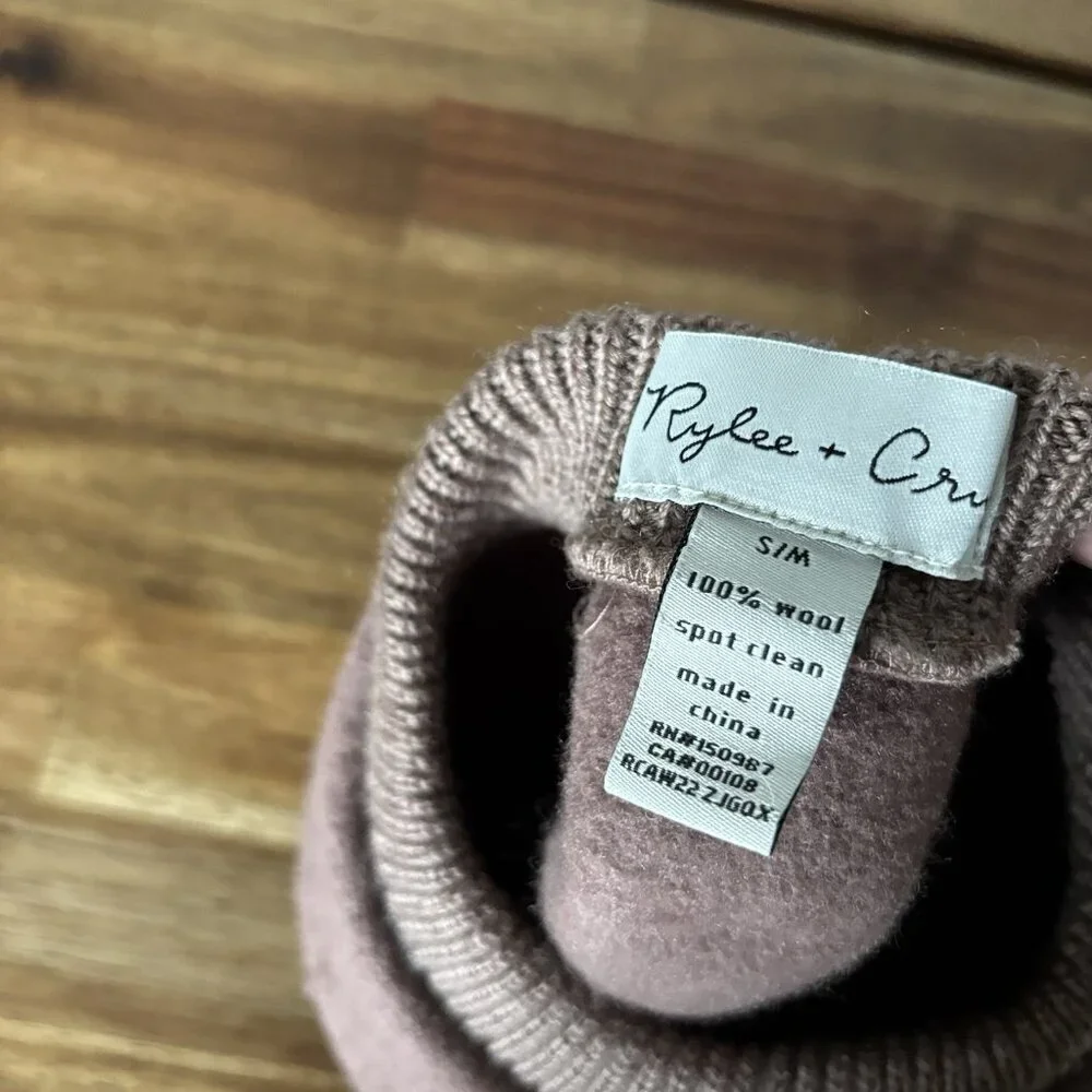 Rylee + Cru‎ 100% Wool Beret Little Girl Size Small Medium Minimalist Neutrals